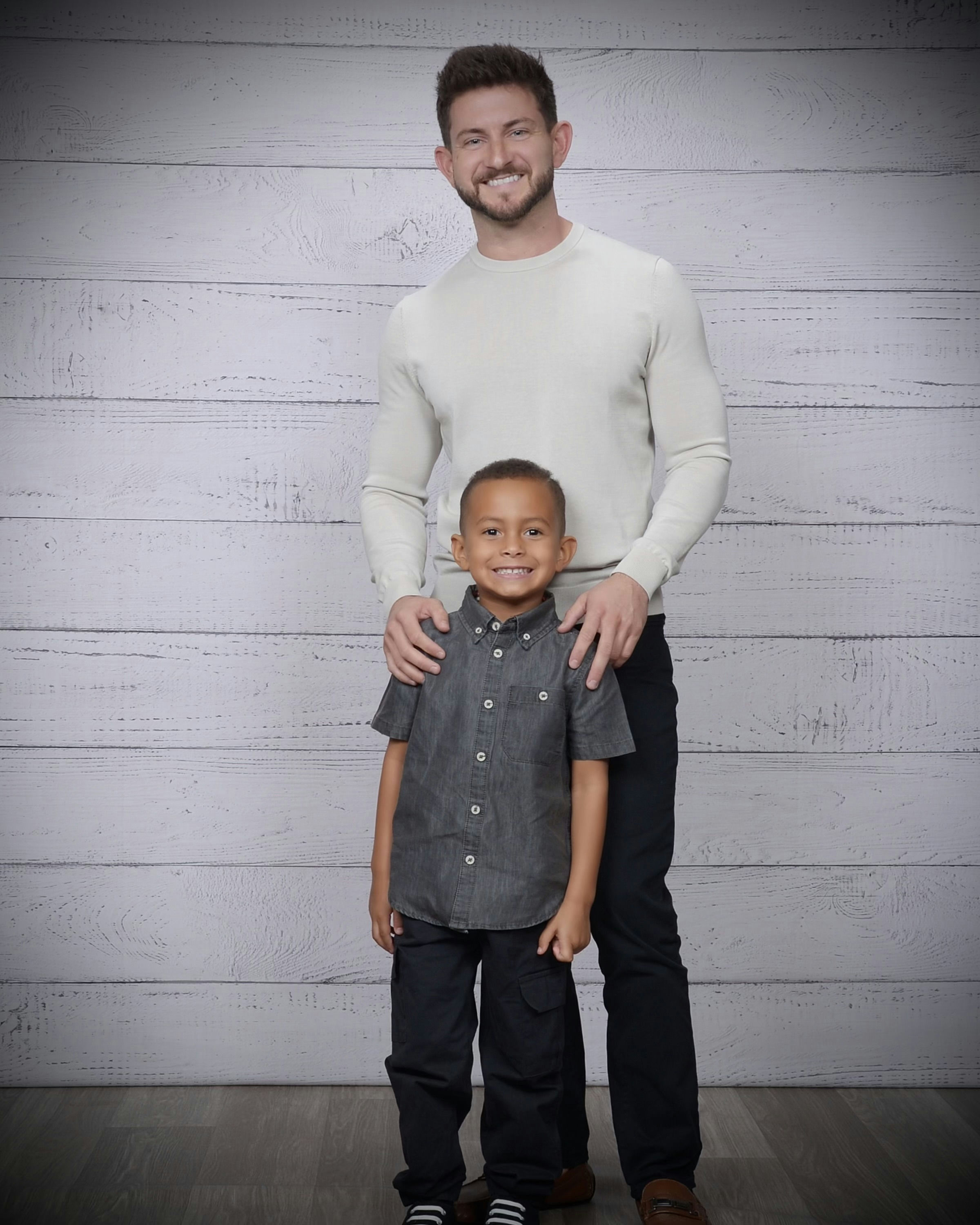 Joey, founder of Disciple Supply, with his son Gio